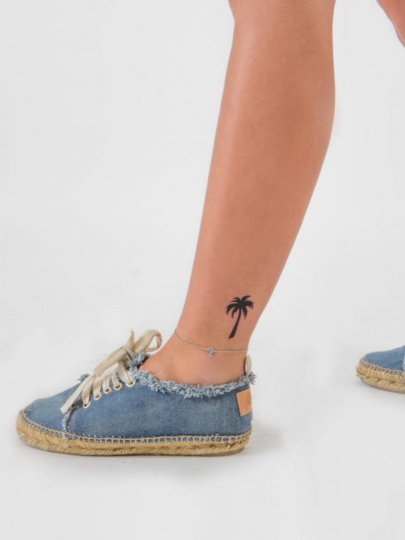 tatuaje de palmera tropical